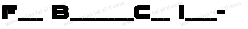 Fenix BlackletterCaps Italic字体转换